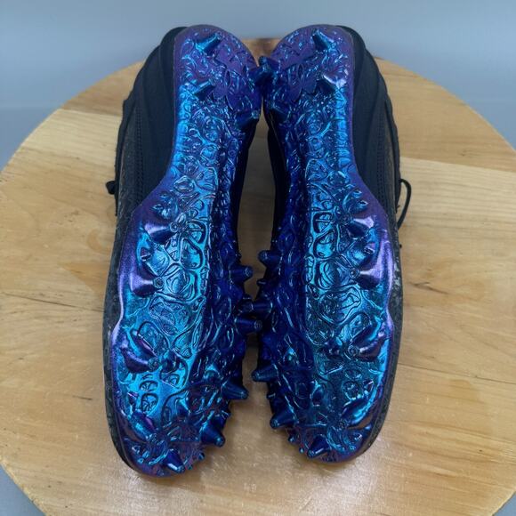 Under Armour Blur Smoke 2.0 MC Suede Mens Size 12.5 Football Cleats Black NEW - Picture 7 of 9